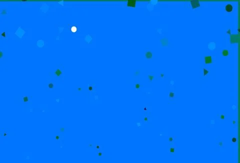 Light Blue, Green vector layout with circles, lines, rectangles. 库存插图