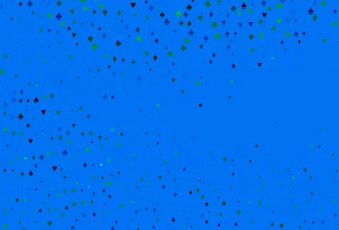 Light Blue, Green vector layout with elements of cards. Ilustración de archivo