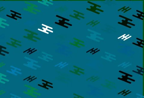 Light Blue, Green vector layout with flat lines. Illustrazione stock