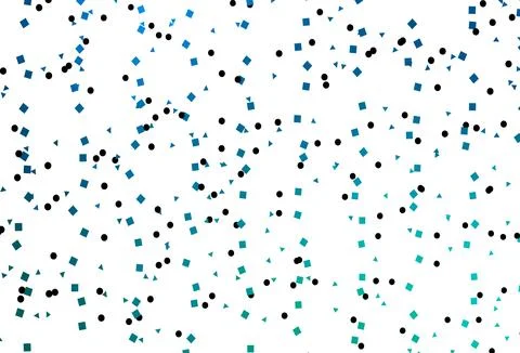 Light Blue, Green vector layout with circles, lines, rectangles. Stock Illustration