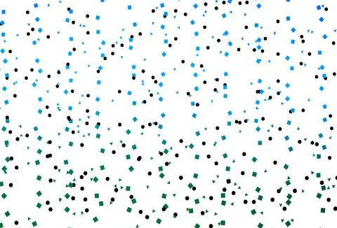 Light Blue, Green vector layout with circles, lines, rectangles. Stock Illustration