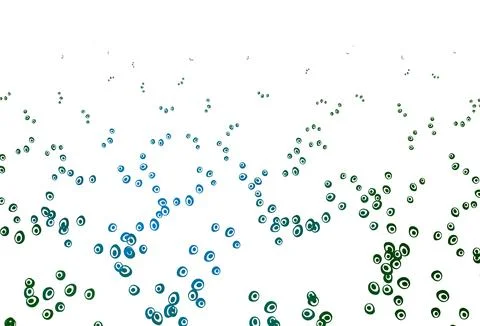 Light Blue, Green vector layout with circle shapes. Illustrazione stock
