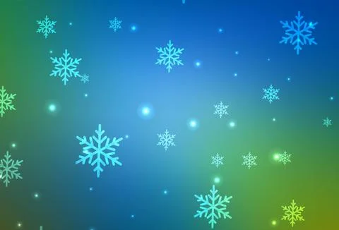 Light Blue, Green vector layout in New Year style. Stock Illustration