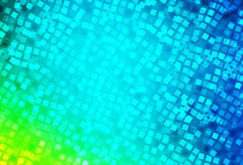Light Blue, Green vector layout with lines, rectangles. Stock Illustration