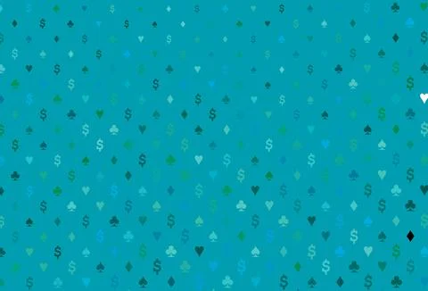 Light blue, green vector layout with elements of cards. Ilustración de archivo