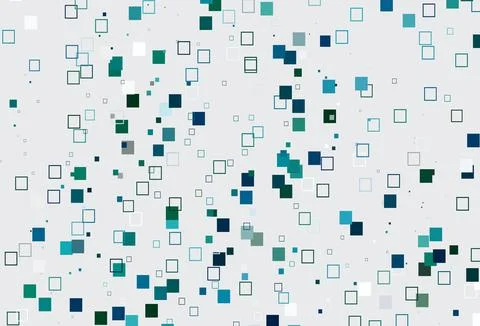 Light Blue, Green vector layout with rectangles, squares. 스톡 일러스트