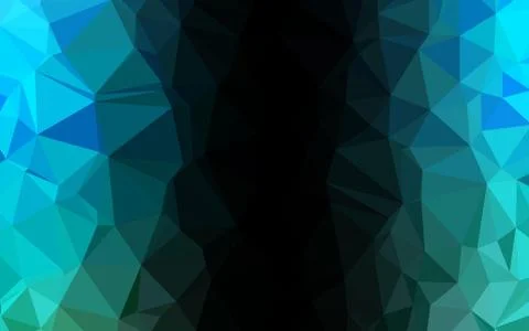 Light Blue, Green vector low poly layout. Stock Illustration