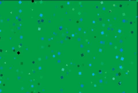 Light Blue, Green vector pattern in polygonal style with circles. Stock Illustration