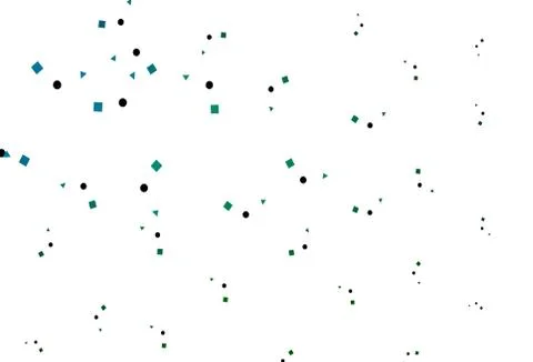 Light Blue, Green vector pattern in polygonal style with circles. Stockillustratie