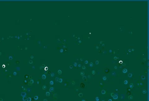 Light Blue, Green vector pattern with spheres. Stock Illustration