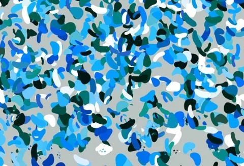 Light Blue, Green vector pattern with chaotic shapes. 스톡 일러스트