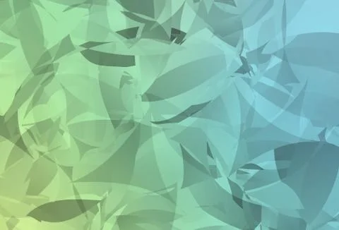 Light Blue, Green vector pattern with random polygonals. Stock Illustration