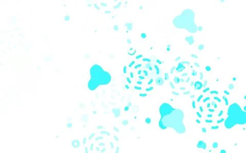 Light Blue, Green vector pattern with random forms. Stock Illustration