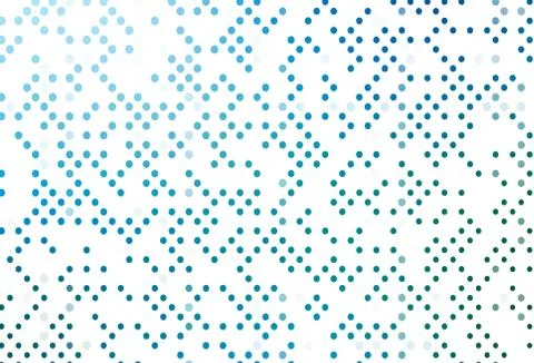 Light Blue, Green vector pattern with spheres. 스톡 일러스트