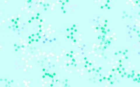 Light Blue, Green vector pattern with artificial intelligence network. Stock Illustration