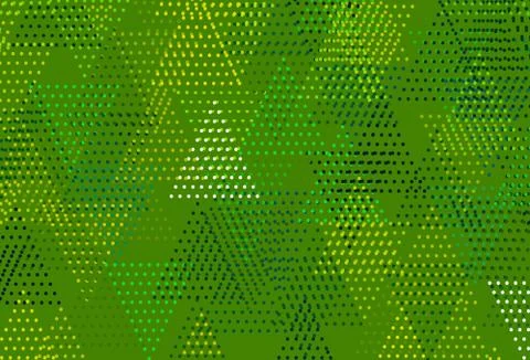 Light Blue, Green vector pattern with polygonal style with circles. Illustrazione stock
