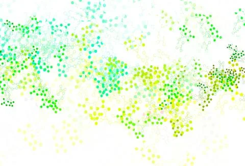 Light Blue, Green vector pattern with artificial intelligence network. Stock Illustration
