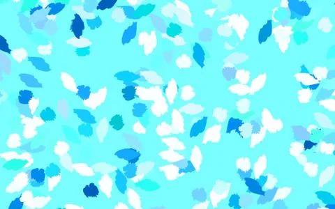 Light Blue, Green vector pattern with random forms. 스톡 일러스트