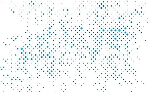 Light Blue, Green vector pattern with spheres. Stock Illustration