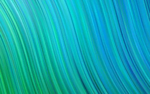 Light Blue, Green vector pattern with lava shapes. 스톡 일러스트