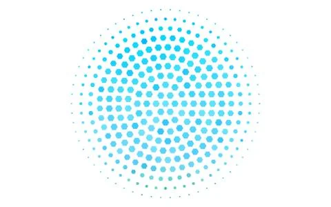 Light Blue, Green vector pattern with colorful hexagons. Illustrazione stock