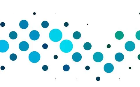 Light Blue, Green vector pattern with spheres. 스톡 일러스트