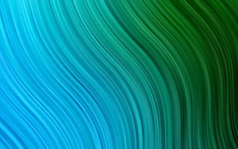 Light Blue, Green vector pattern with liquid shapes. Stockillustratie