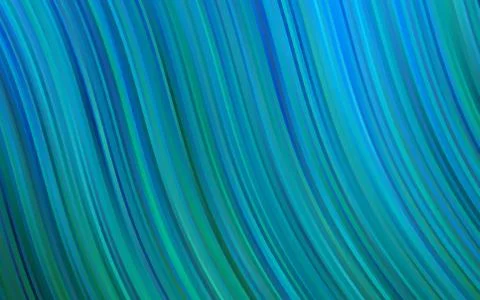 Light Blue, Green vector pattern with lines, ovals. Stock Illustration