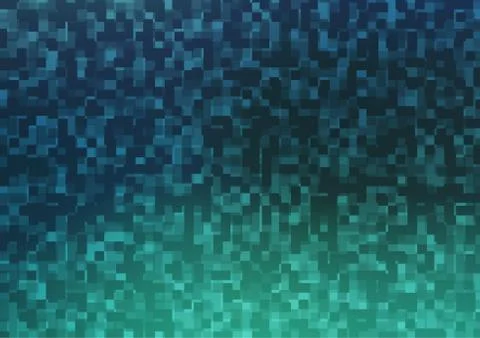 Light Blue, Green vector pattern in square style. Stock Illustration