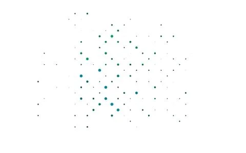Light Blue, Green vector pattern with spheres. 库存插图