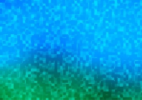Light Blue, Green vector pattern in square style. Illustrazione stock