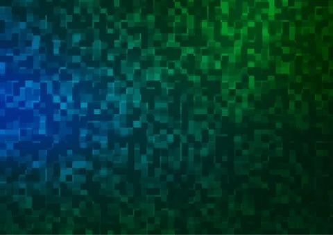 Light Blue, Green vector pattern in square style. Illustrazione stock