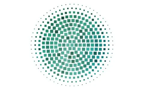 Light Blue, Green vector pattern in square style. Illustrazione stock