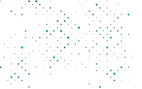 Light Blue, Green vector pattern with spheres. 스톡 일러스트