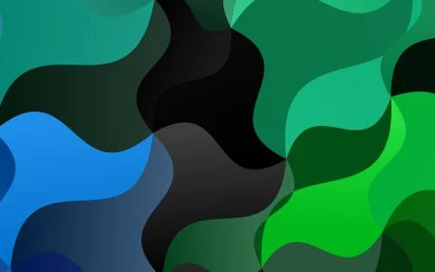 Light Blue, Green vector pattern with lamp shapes. Stock Illustration