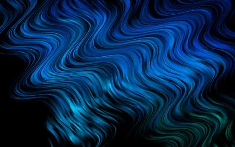 Light Blue, Green vector pattern with lava shapes. Stock Illustration