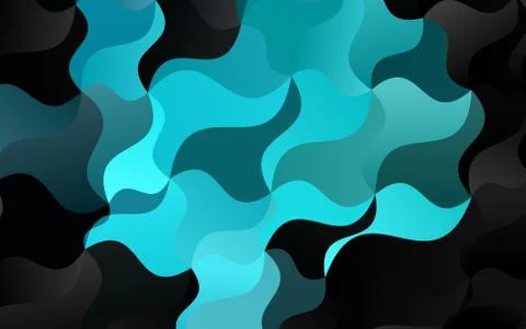 Light Blue, Green vector pattern with bent ribbons. Stockillustratie