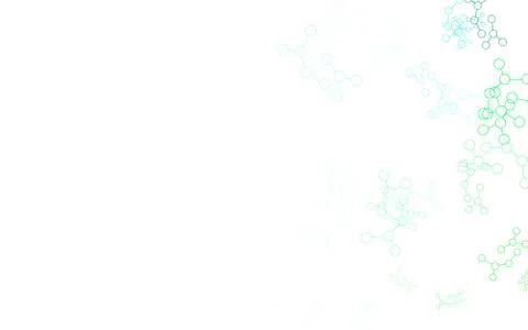 Light Blue, Green vector pattern with artificial intelligence network. Stock Illustration