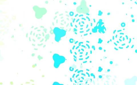 Light Blue, Green vector pattern with random forms. Illustrazione stock