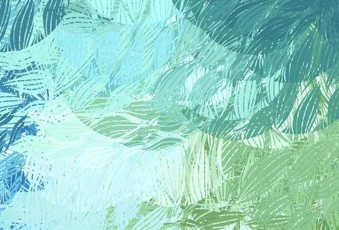 Light Blue, Green vector pattern with random forms. イラスト素材