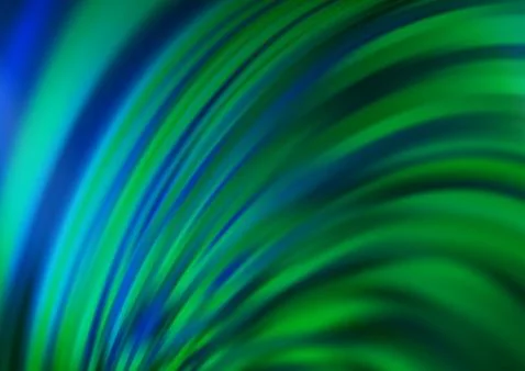 Light Blue, Green vector pattern with lines, ovals. 스톡 일러스트