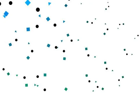 Light Blue, Green vector pattern in polygonal style with circles. Stock Illustration