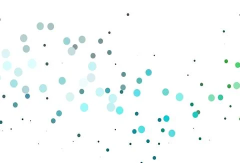 Light Blue, Green vector pattern with spheres. Stock Illustration