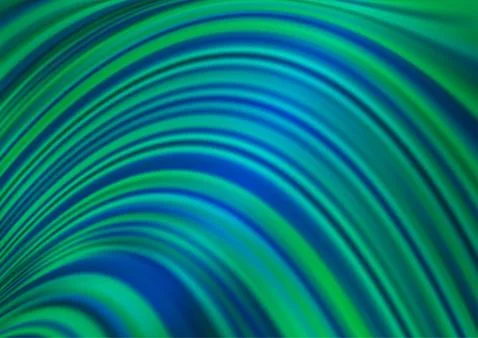 Light Blue, Green vector pattern with liquid shapes. 스톡 일러스트