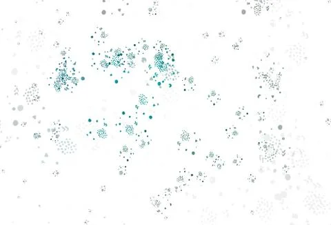 Light Blue, Green vector pattern with random forms. Illustrazione stock