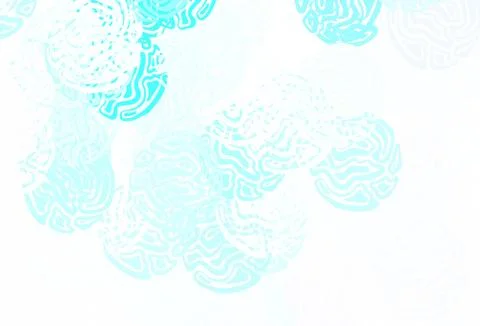 Light Blue, Green vector pattern with random forms. Illustrazione stock