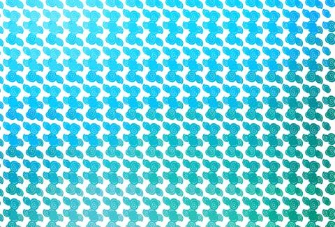 Light Blue, Green vector pattern with bubble shapes. イラスト素材