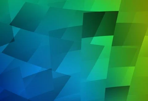 Light Blue, Green vector pattern in square style. Illustrazione stock