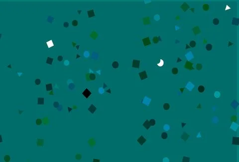 Light Blue, Green vector pattern in polygonal style with circles. Illustrazione stock