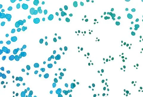 Light Blue, Green vector pattern with liquid shapes. Stockillustratie